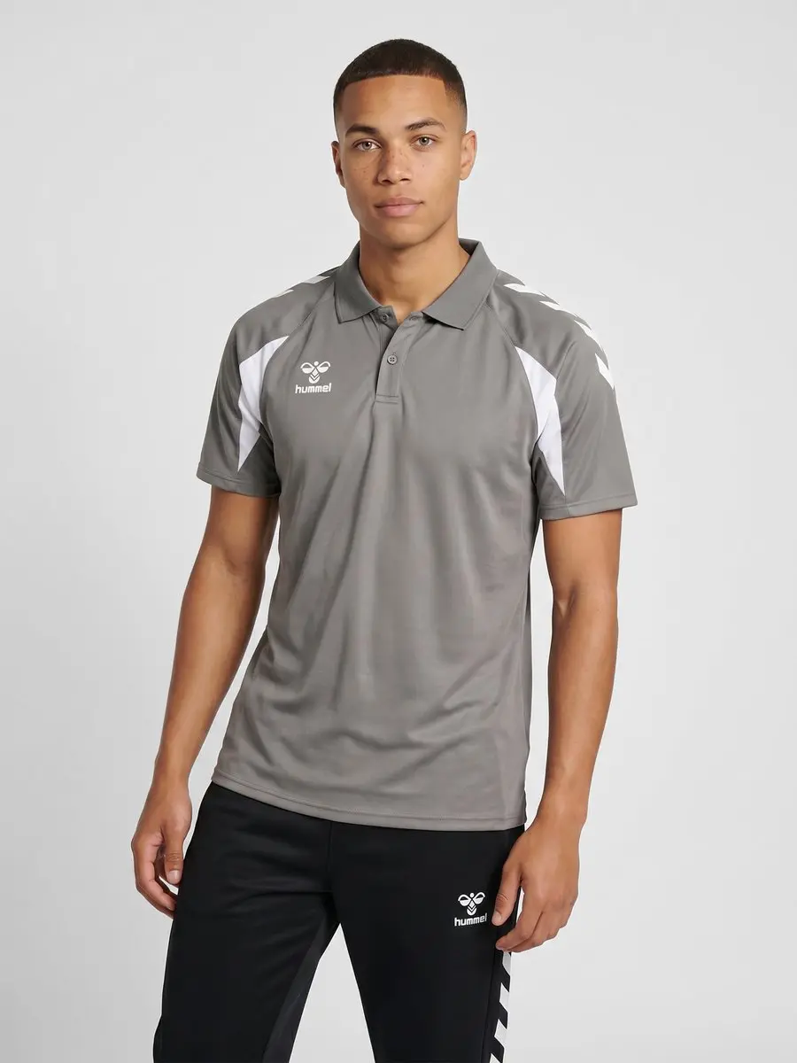 Hummel Core 2.0 Polo - XXXL - Steel Gray/White - afbeelding 5 van 6