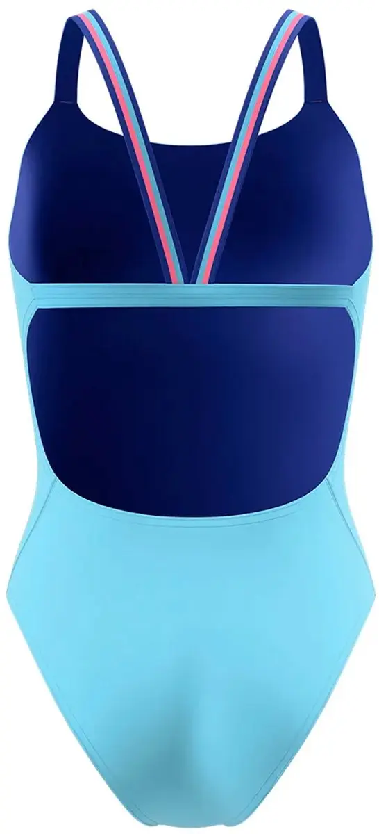 Speedo Solid Comfort V-Back Zwempak 30 - Blauw - afbeelding 2 van 4