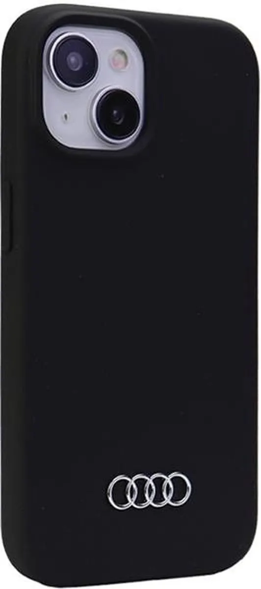Audi Silicone Back Case iPhone 15 - Zwart