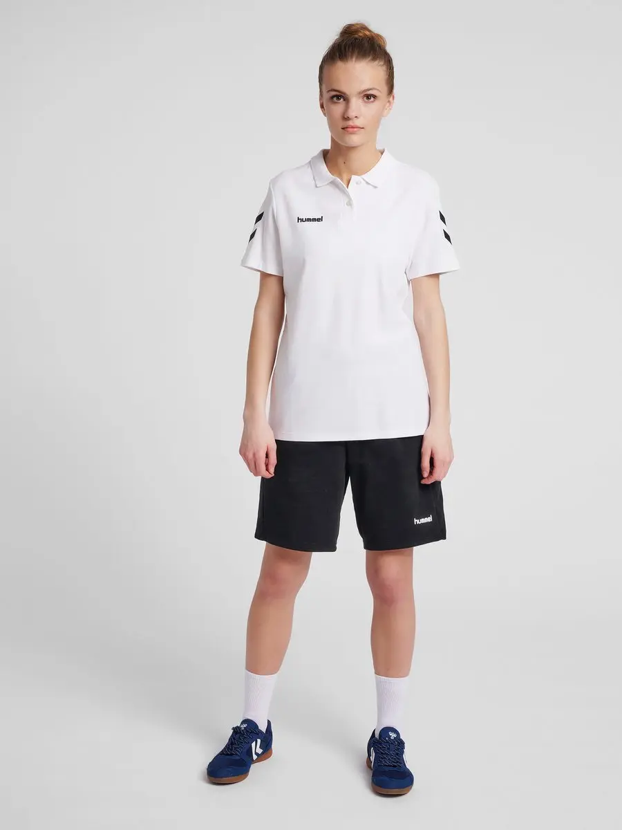 Hummel hmlGO Cotton Polo Dames - XL - Wit - afbeelding 5 van 6