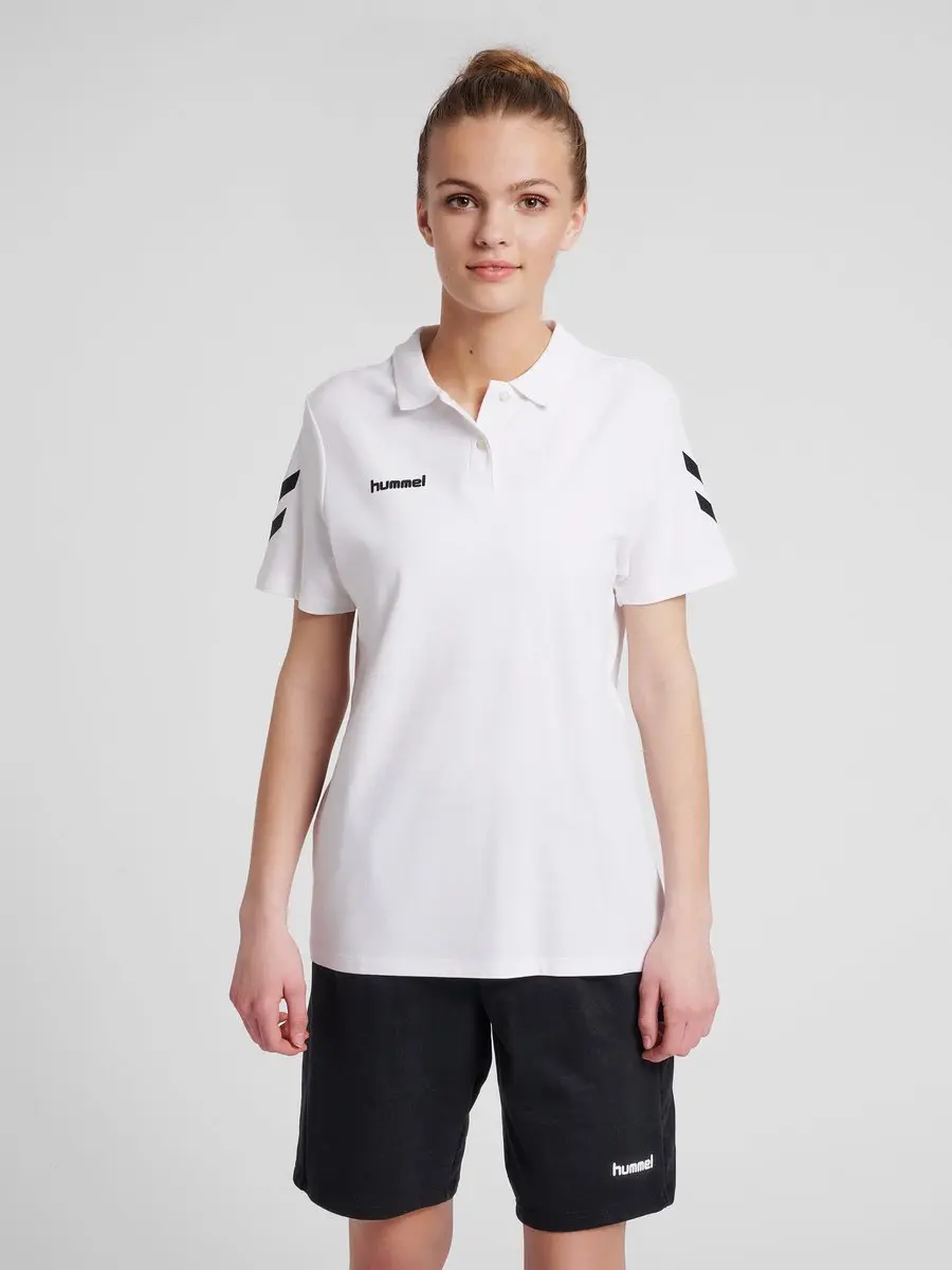 Hummel hmlGO Cotton Polo Dames - XL - Wit - afbeelding 4 van 6