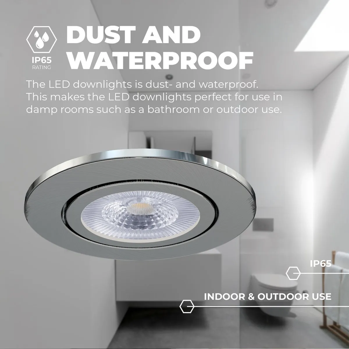 Ledvion LED Inbouwspot 7W IP65 - Ø90mm