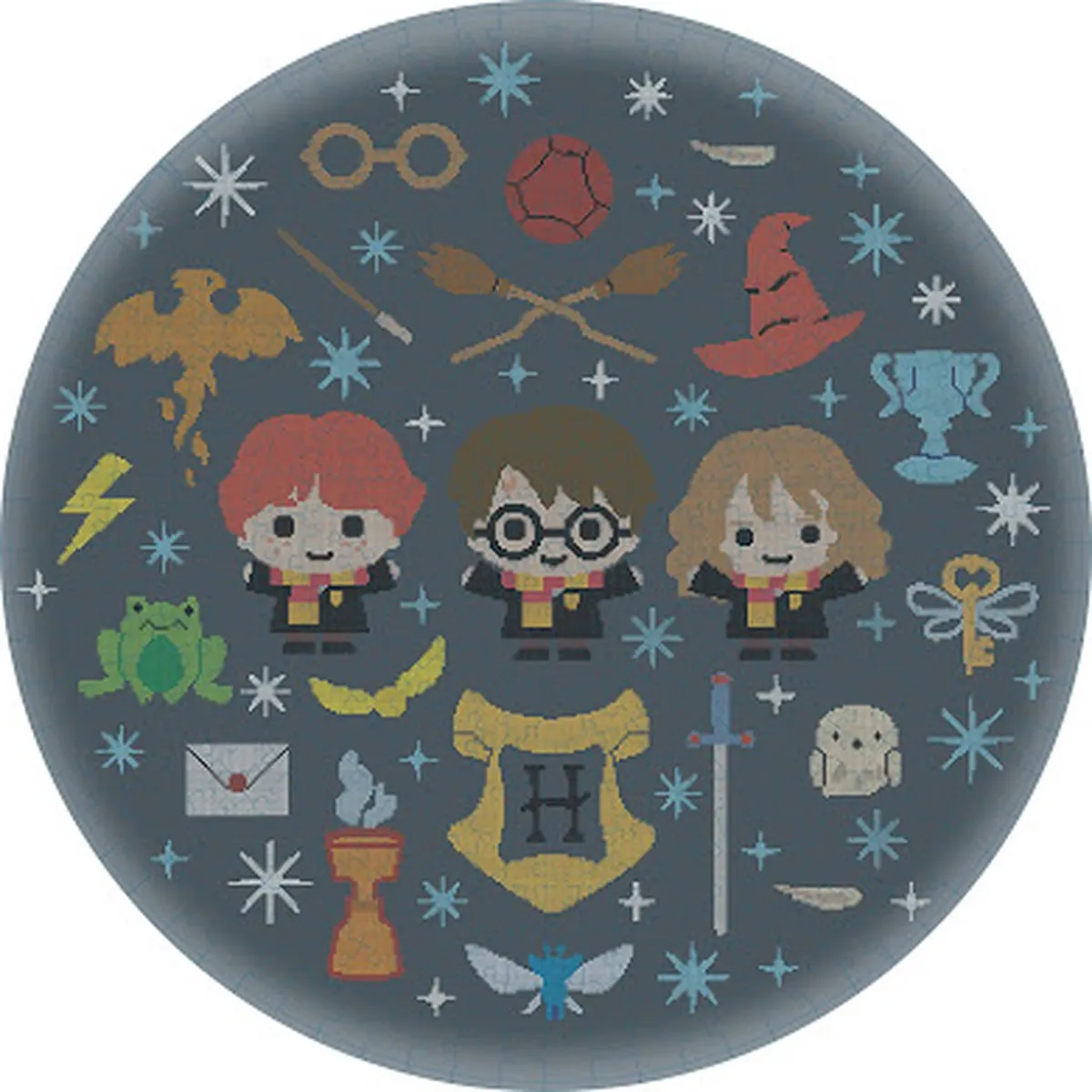 Harry Potter Ronde Puzzel Zweinstein 500 Stuks - 50cm Veelkleurig - afbeelding 5 van 6