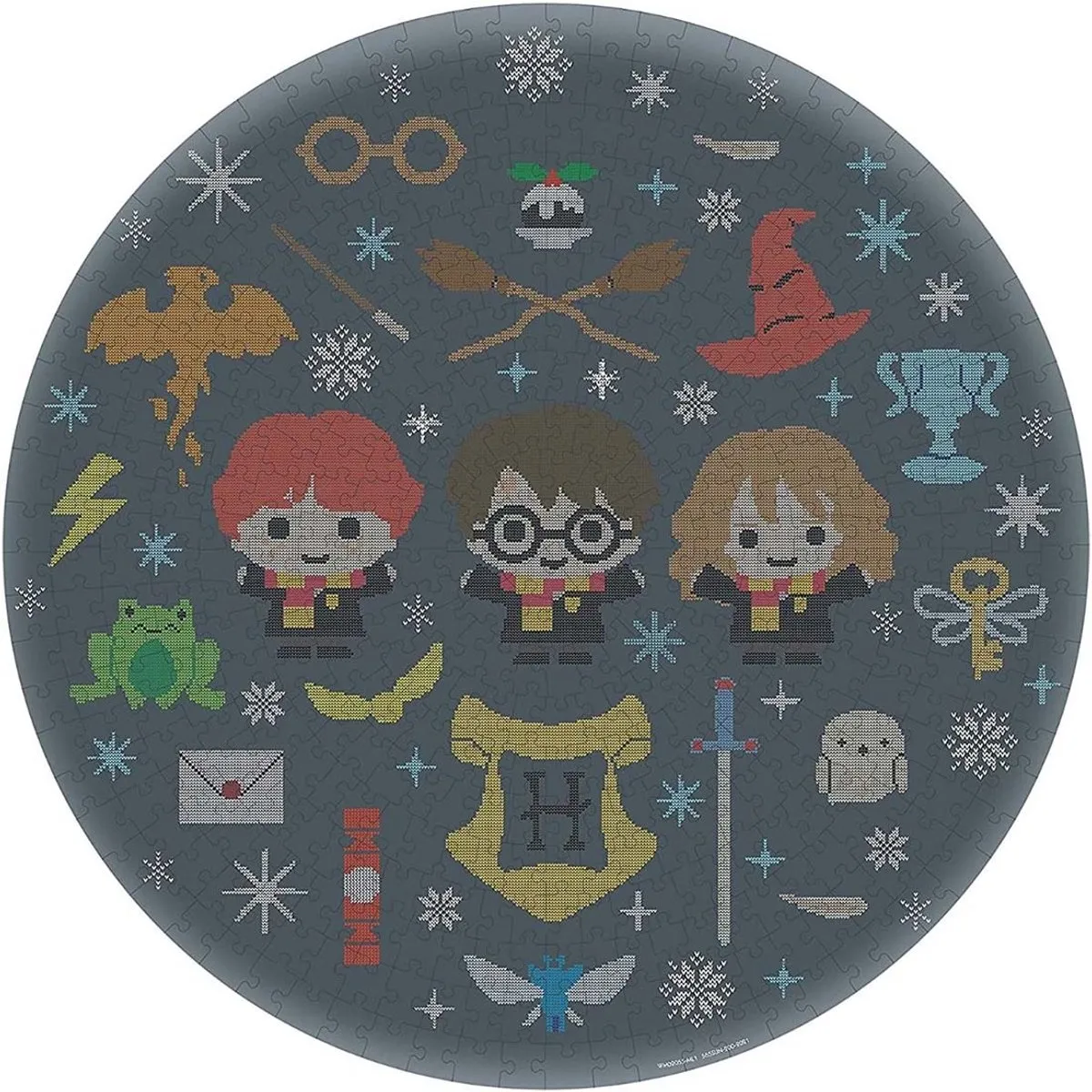 Harry Potter Ronde Puzzel Zweinstein 500 Stuks