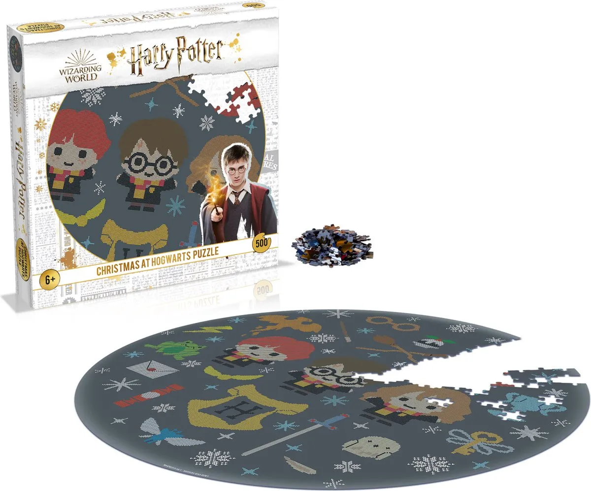 Harry Potter Ronde Puzzel Zweinstein 500 Stuks - 50cm Veelkleurig - afbeelding 4 van 6