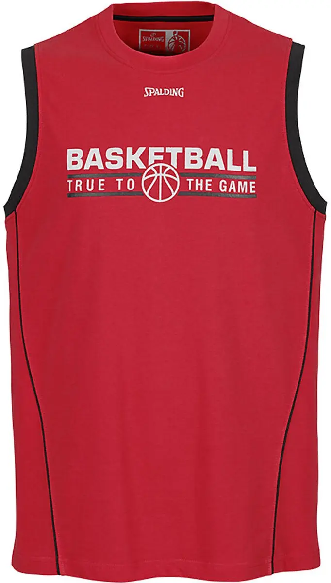 Spalding Team Tanktop Rood/Zwart XXL