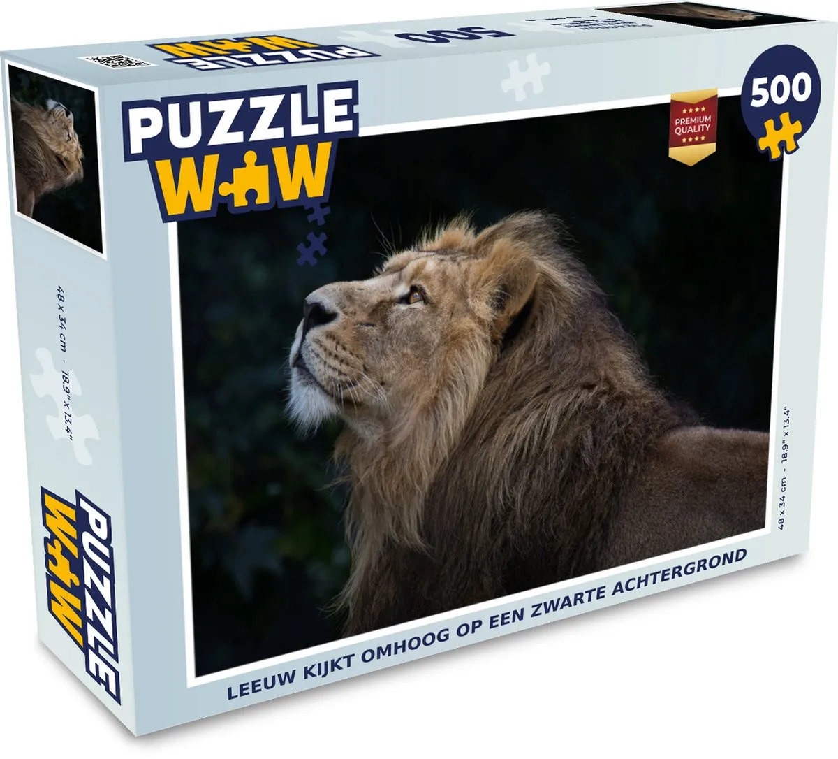 PuzzleWow Leeuw Jungle Legpuzzel 500 Stuks