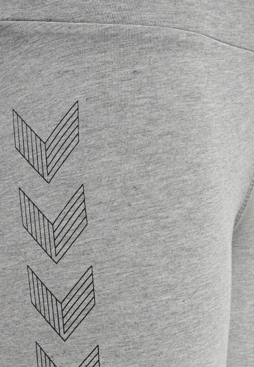 Hummel Move Grid Katoenen Legging - 164 - Grijs melange - afbeelding 4 van 6