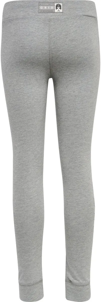 Hummel Move Grid Katoenen Legging - 164 - Grijs melange - afbeelding 3 van 6