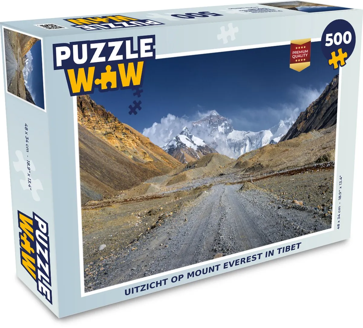 PuzzleWow Legpuzzel Mount Everest Tibet 500 Stuks