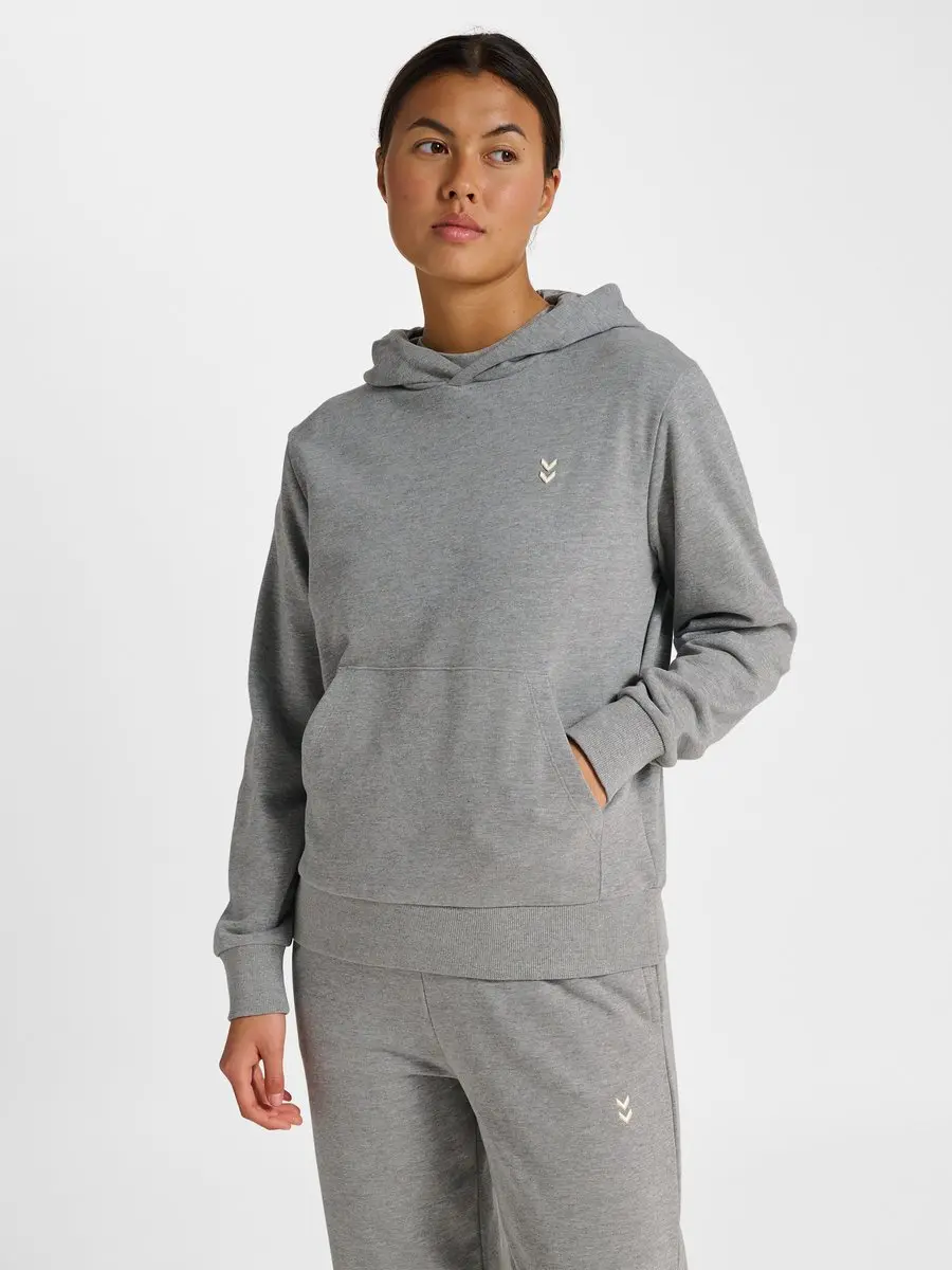 Hummel Pulse Dames Hoodie - Grijs Melange - afbeelding 6 van 6