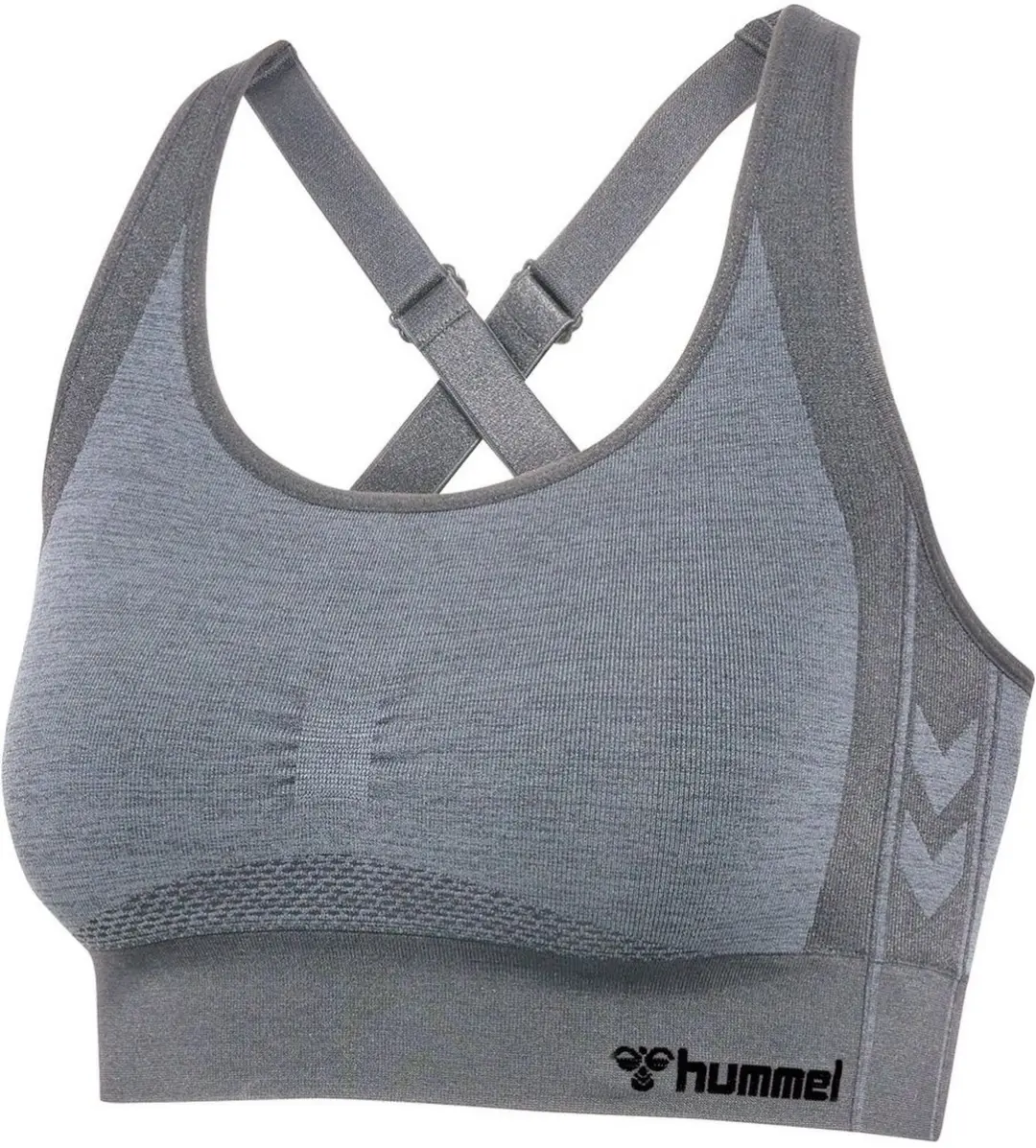 Hummel MT Shine Naadloze Sportbeha - XS - Grijs