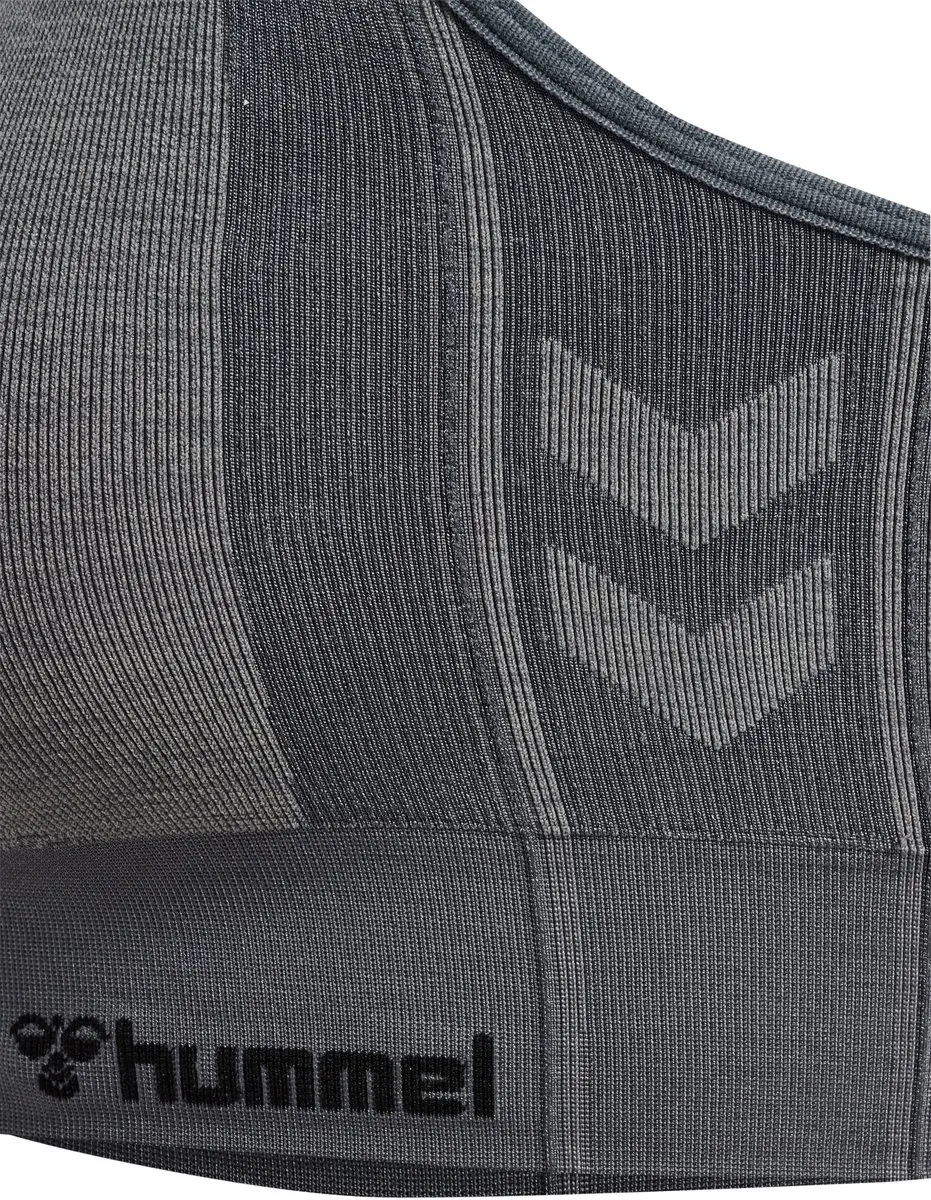 Hummel MT Shine Naadloze Sportbeha - XS - Grijs - afbeelding 4 van 6