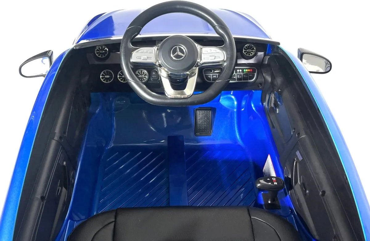 Mercedes CLA 45 AMG Kinderauto - Elektrische 12V Blauw met afstandsbediening
