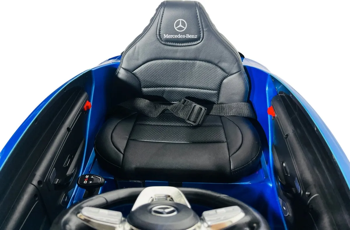 Mercedes CLA 45 AMG Kinderauto - Elektrische 12V Blauw met afstandsbediening