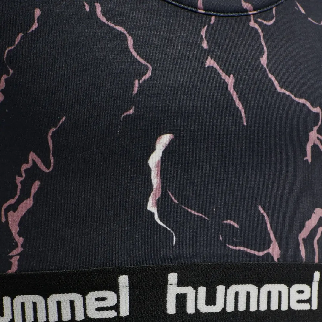 Hummel Mimmi Sports Top - 110 - CAVIAR/TWILIGHT MAUVE - afbeelding 5 van 6