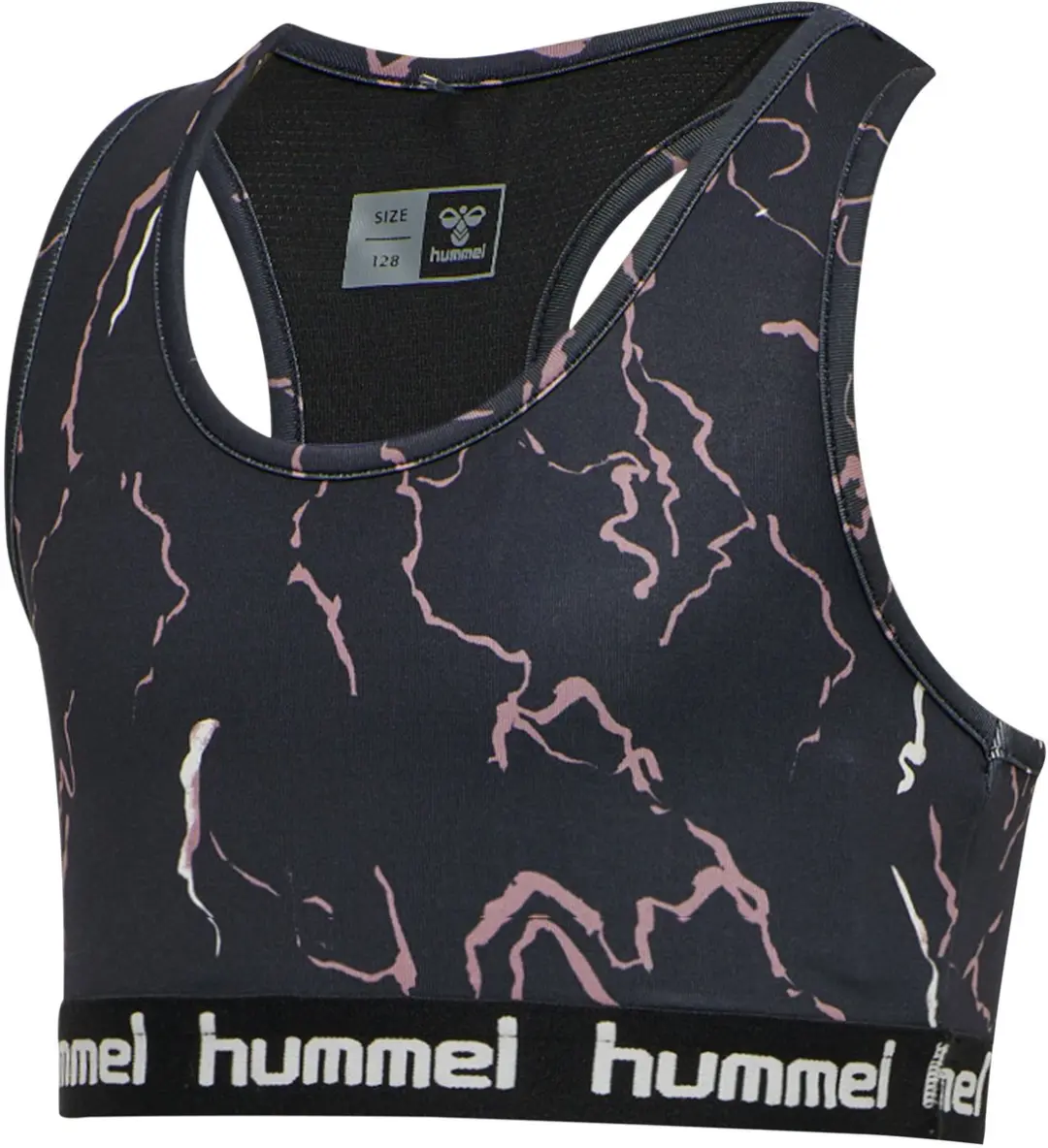 Hummel Mimmi Sports Top - 110 - CAVIAR/TWILIGHT MAUVE - afbeelding 4 van 6
