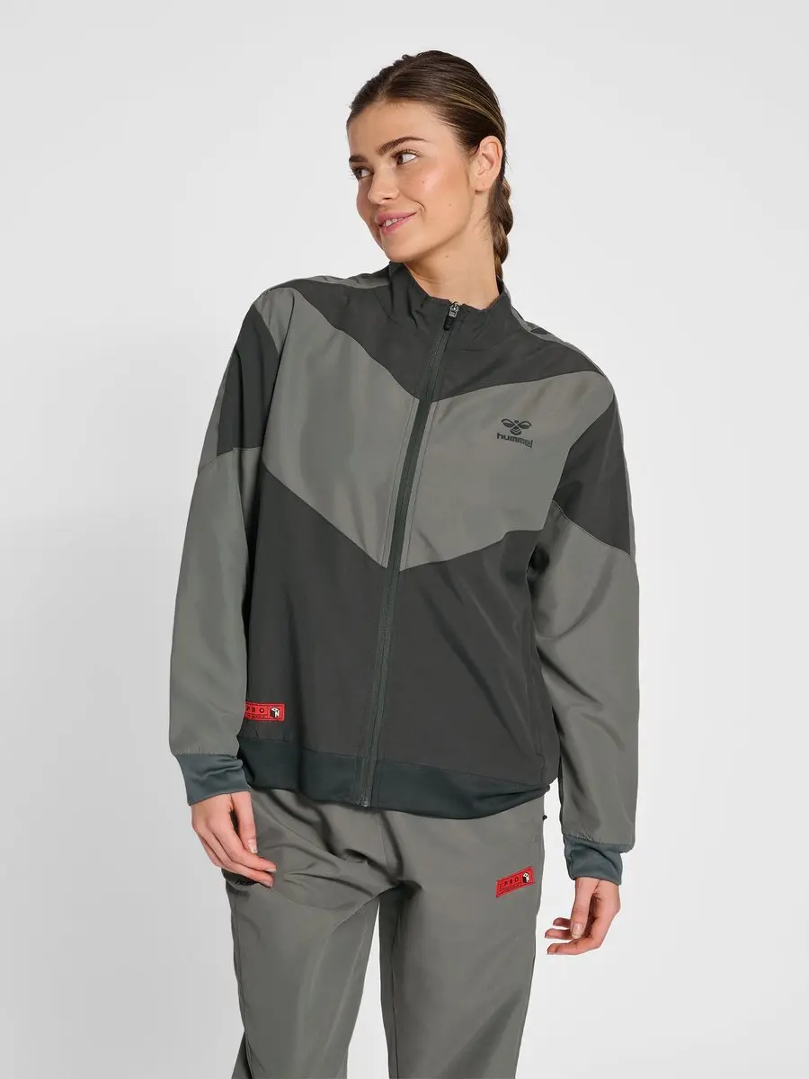 Hummel Pro Grid Walk Out Jacket XS - Forged Iron/Quiet Shade - afbeelding 5 van 6
