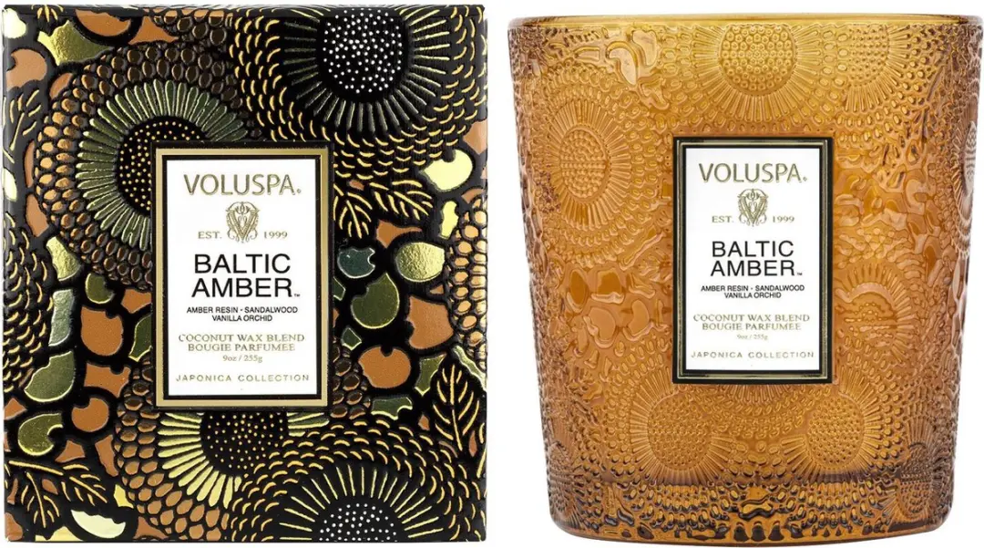 Voluspa Baltic Amber Geurkaars 255g