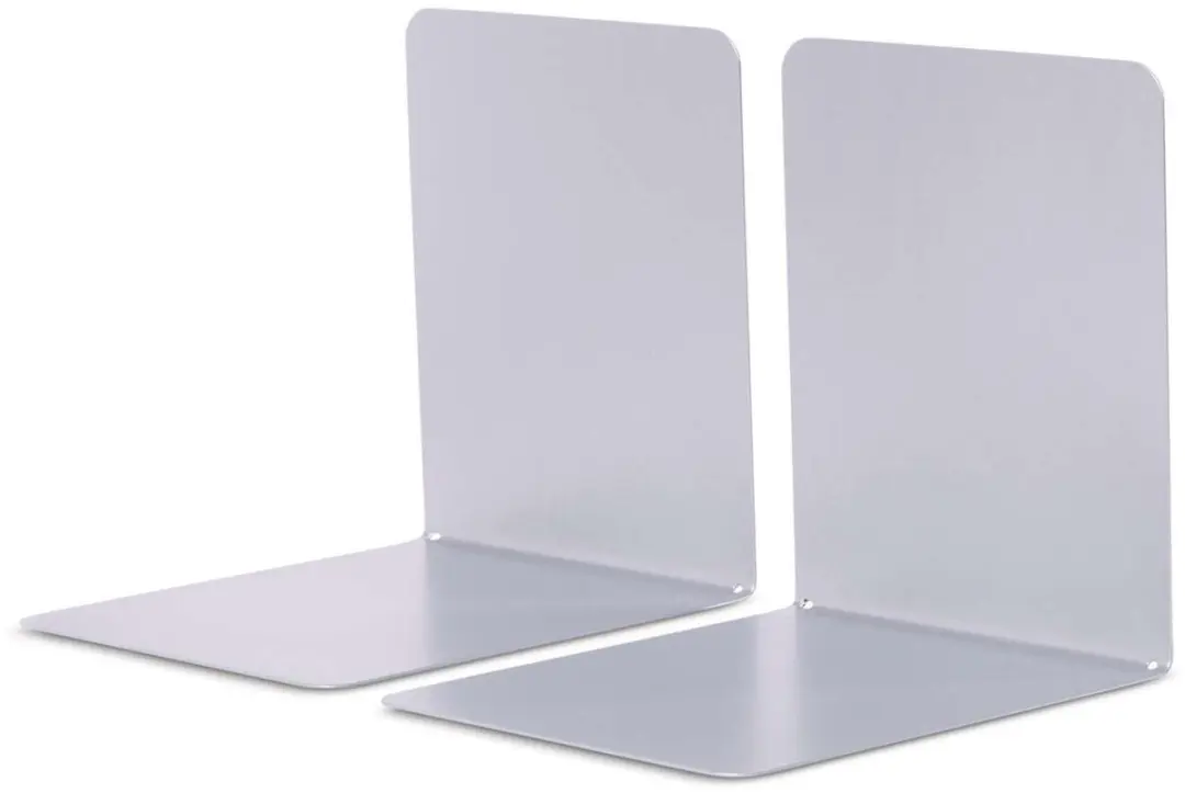 MAUL Boekensteunen 14x12x14cm Zilver - 2 Stuks - afbeelding 3 van 6