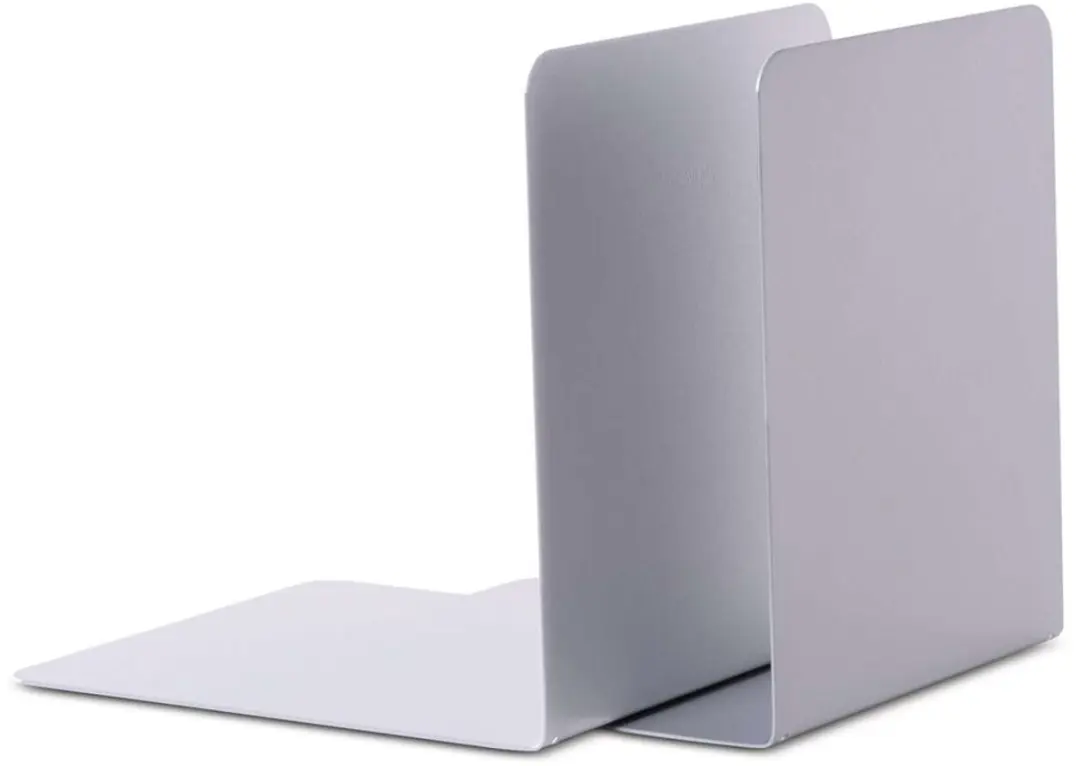 MAUL Boekensteunen 14x12x14cm Zilver - 2 Stuks - afbeelding 4 van 6