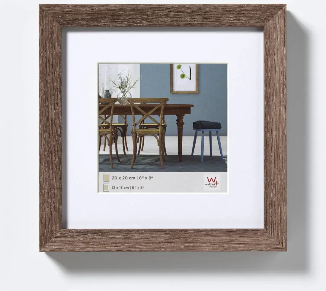 Walther Fiorito Fotolijst 30x30cm Walnoot