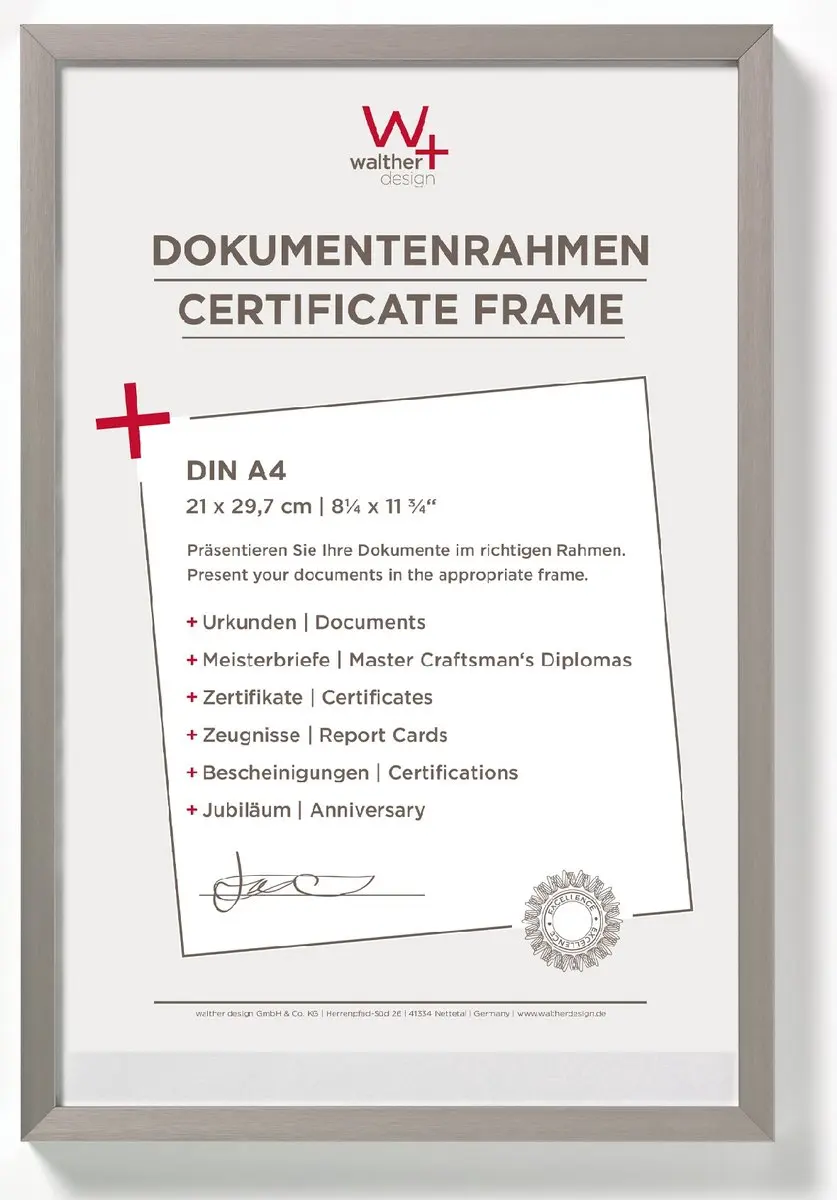 Walther Design Fotolijst DIN A3 Staal - afbeelding 2 van 2