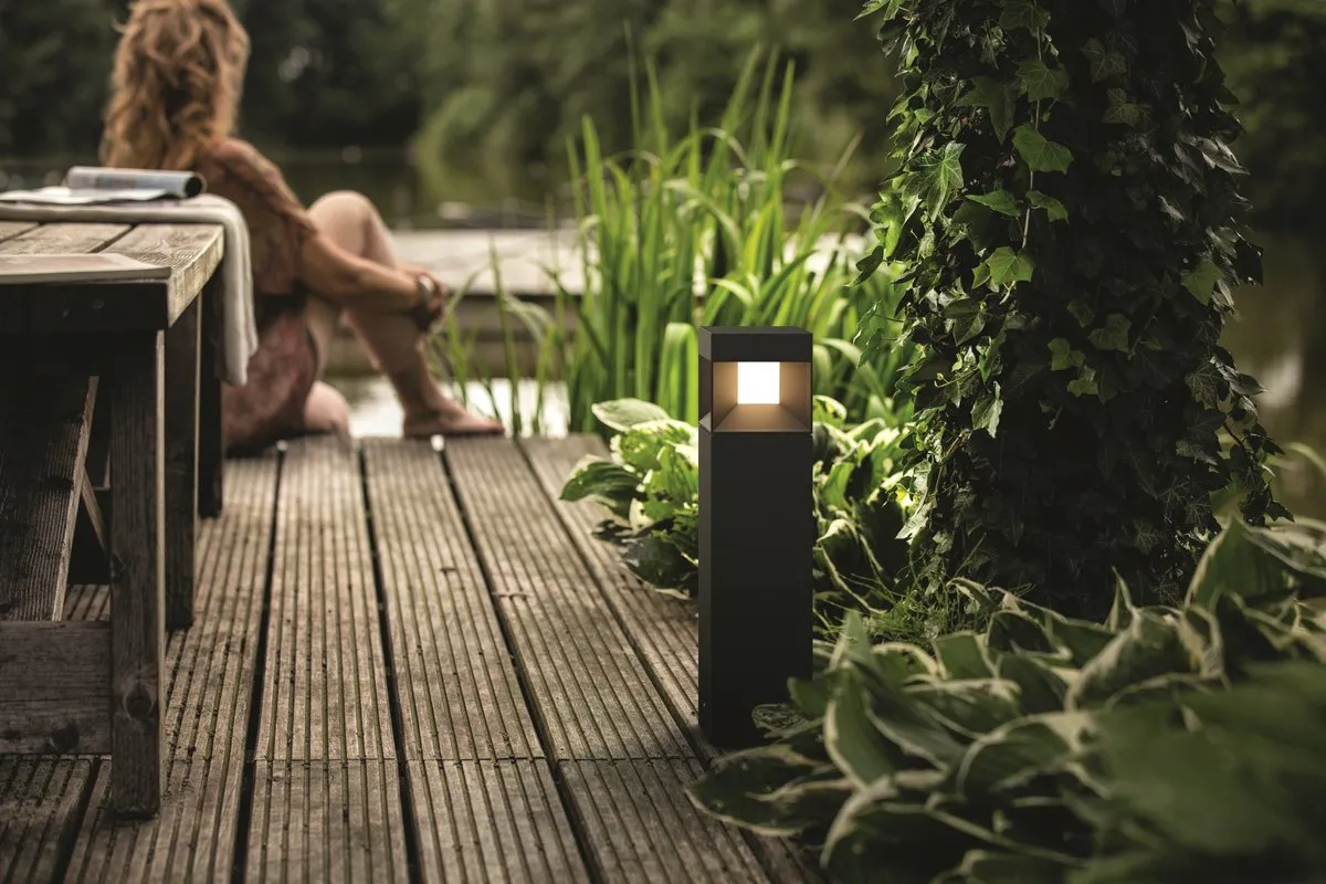 Philips Parterre Sokkellamp - 8W - Zwart