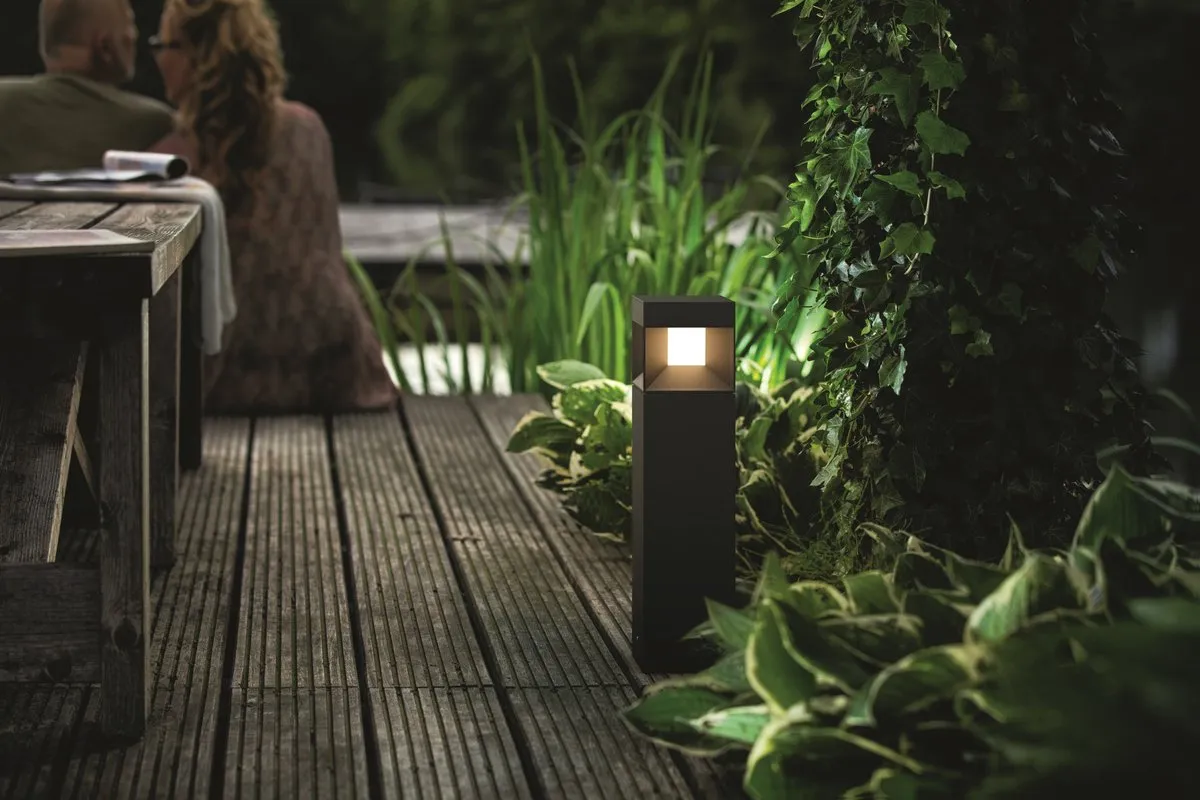 Philips Parterre Sokkellamp - 8W - Zwart