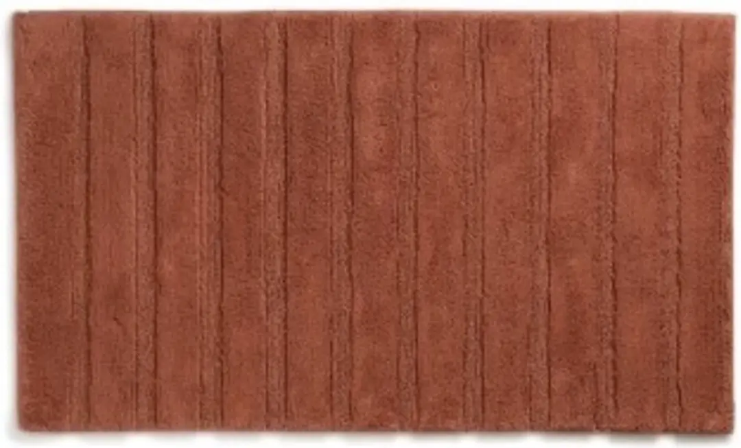 Badmat, 65 x 55 cm, Katoen, Terrabruin