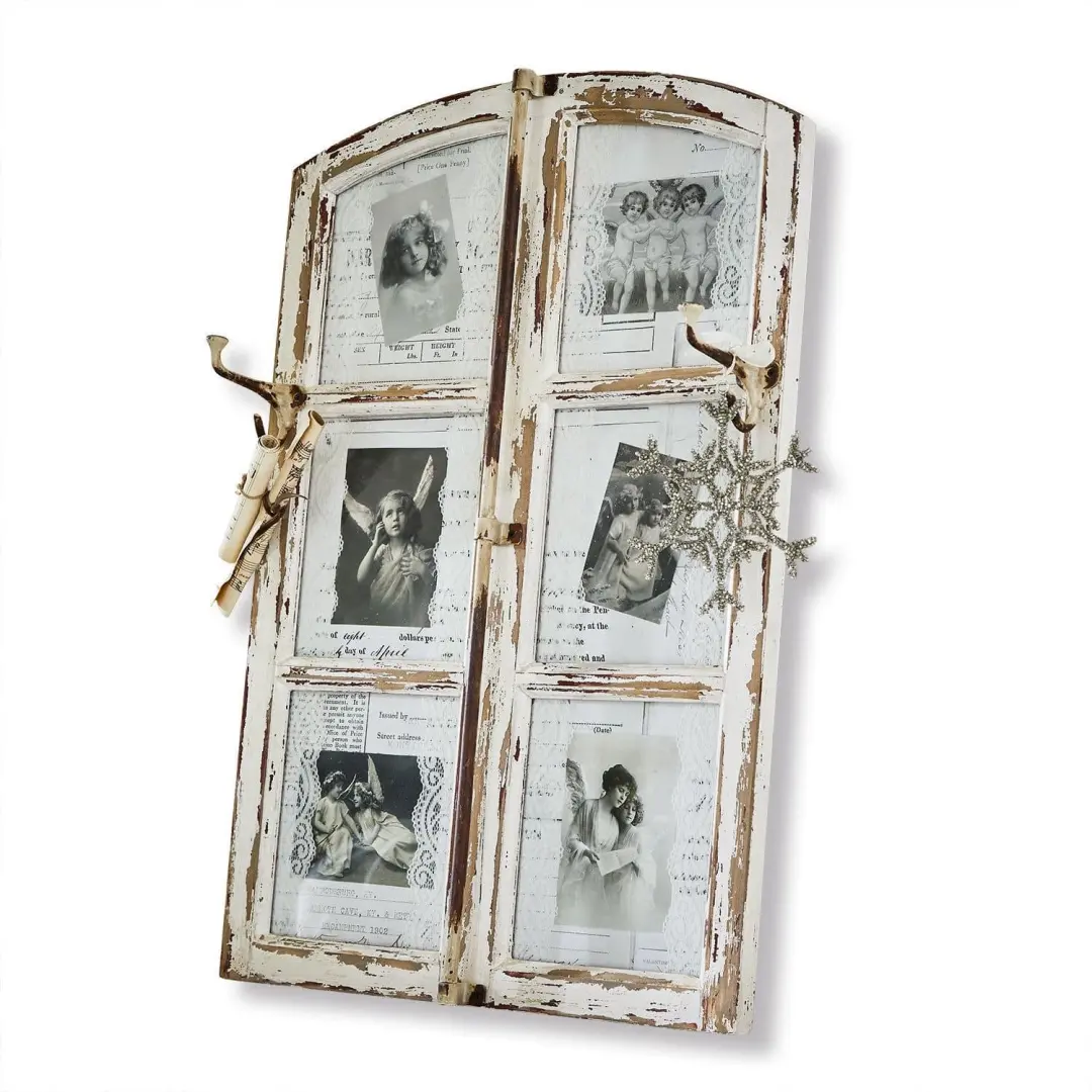Loberon Decoboard Armindo 45x12,5cm Antiekwit