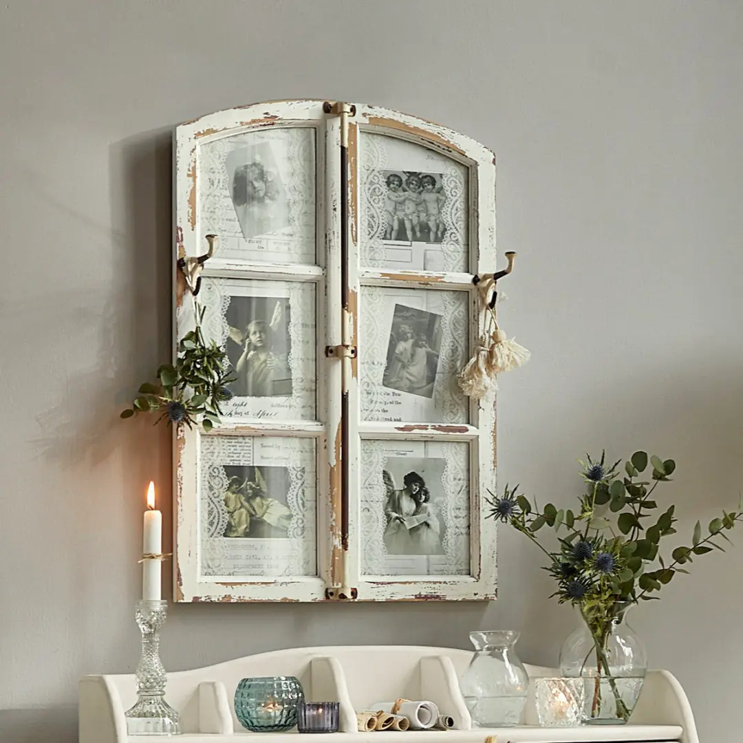 Loberon Decoboard Armindo 45x12,5cm Antiekwit - afbeelding 4 van 6