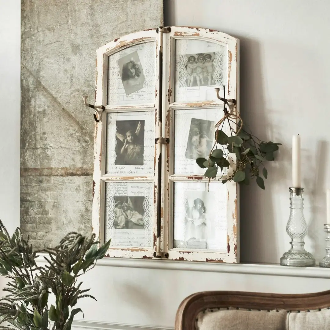 Loberon Decoboard Armindo 45x12,5cm Antiekwit - afbeelding 6 van 6