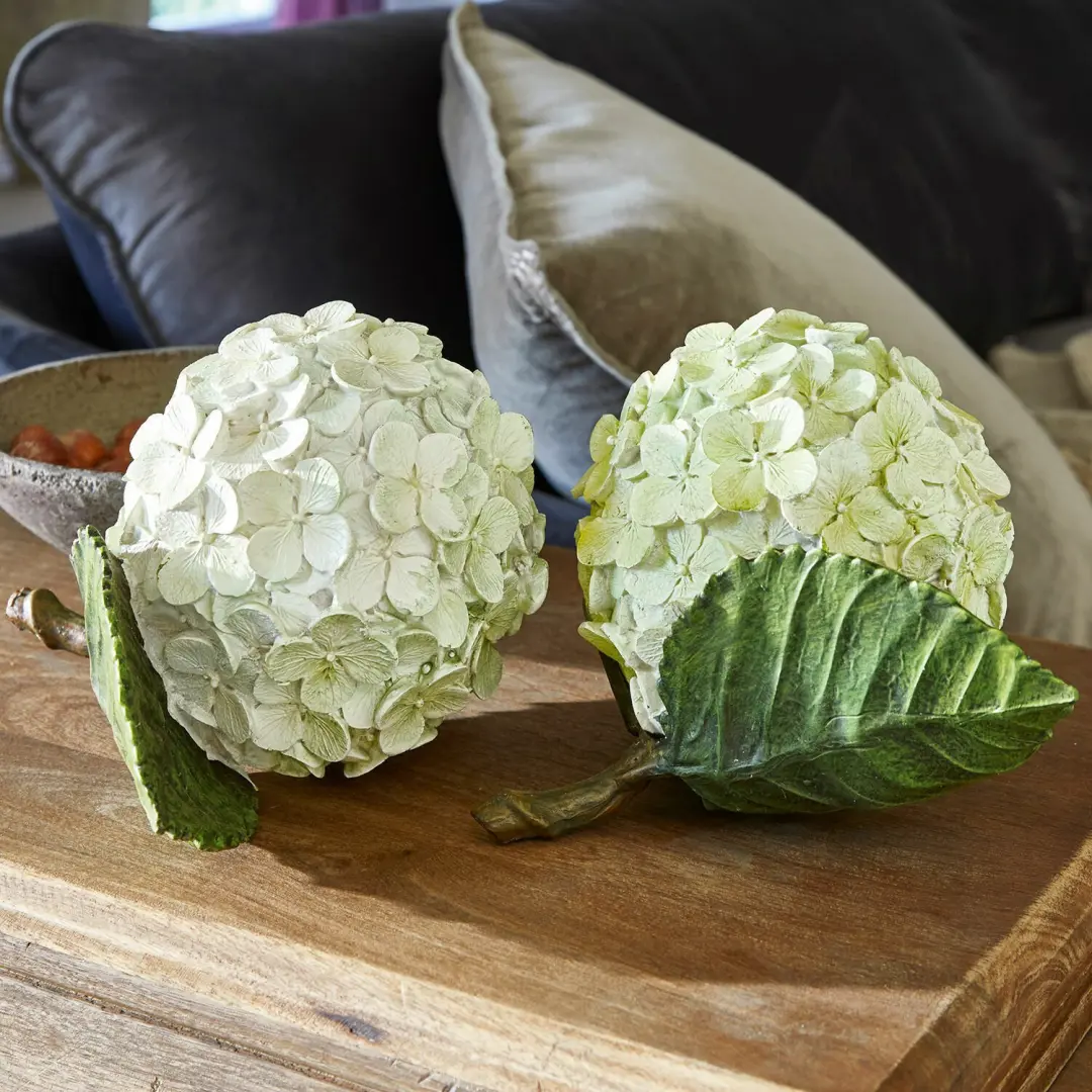 Loberon Sierbloemset 2 Hortensies groen/wit - afbeelding 2 van 5