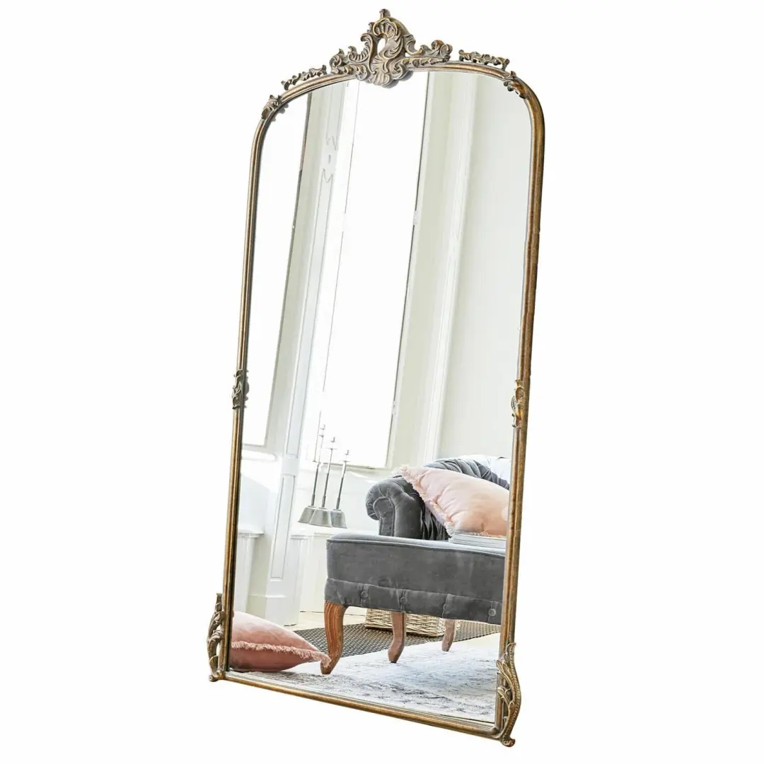 Loberon Spiegel Choni Antiekgoud/Heldere Glas