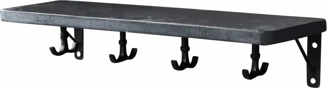 Loberon Wandplank Agnessa Antiekzwart - afbeelding 4 van 6