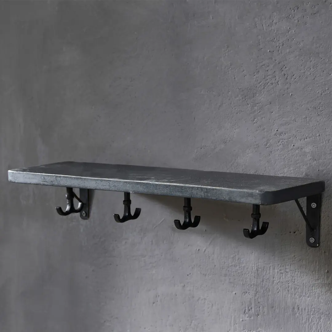 Loberon Wandplank Agnessa Antiekzwart - afbeelding 5 van 6