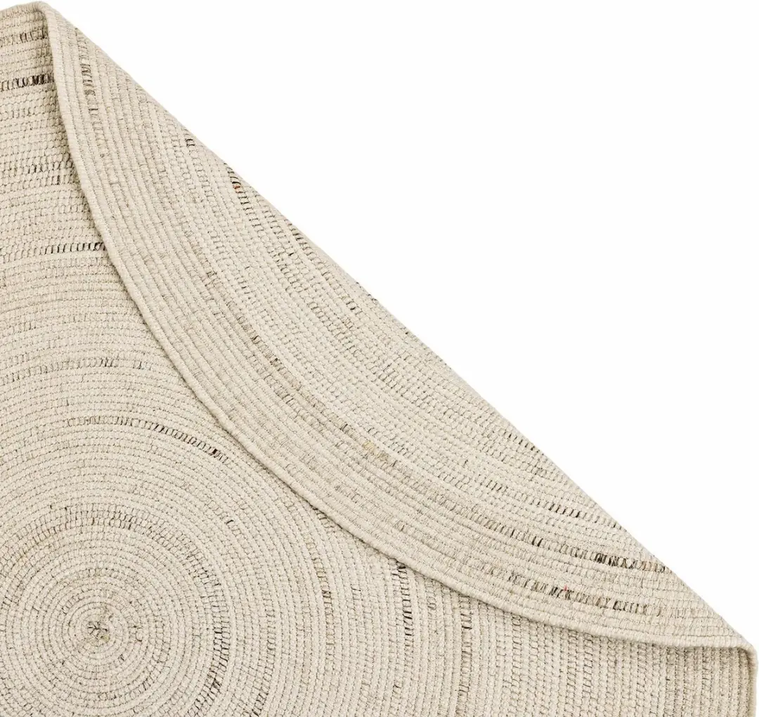 Loberon Mommon Vloerkleed 120cm - Beige - afbeelding 2 van 6