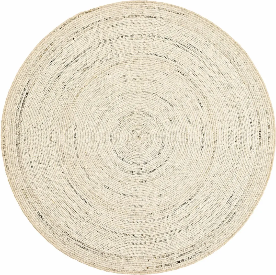 Loberon Mommon Vloerkleed 120cm - Beige - afbeelding 6 van 6