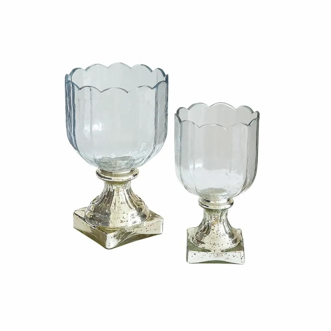Loberon Jovique Windlicht - 2 Stuks Ø15cm - afbeelding 3 van 4