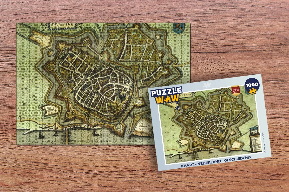 PuzzleWow Nederland Geschiedenis Legpuzzel 1000 Stuks - Multicolor