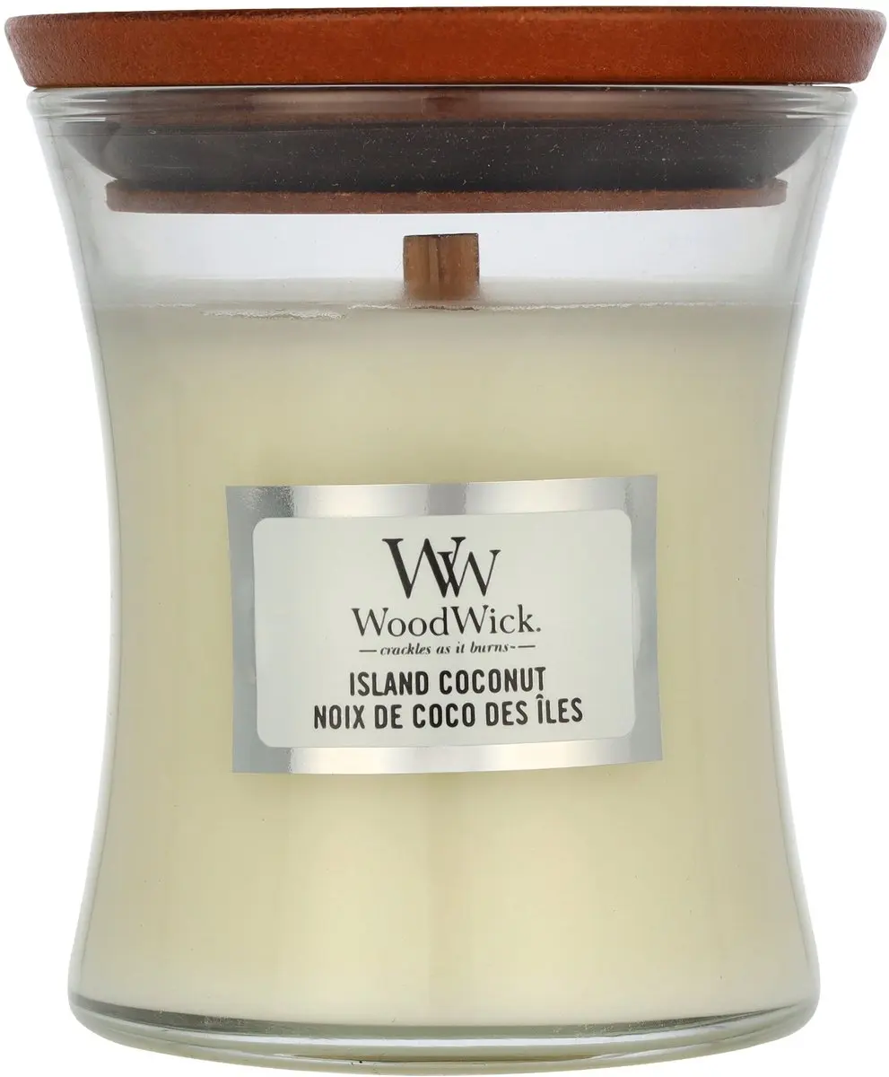 WoodWick Mini Geurkaars Island Coconut 85g - afbeelding 2 van 6