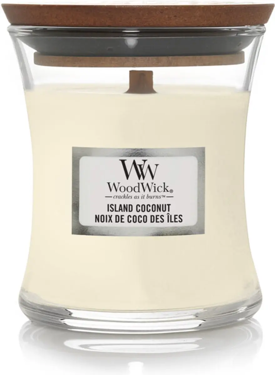 WoodWick Mini Geurkaars Island Coconut 85g