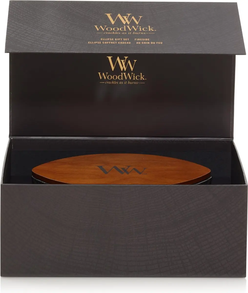 WoodWick Heartwick Fireside Geurkaars - Deluxe Cadeauset 3x - afbeelding 5 van 6
