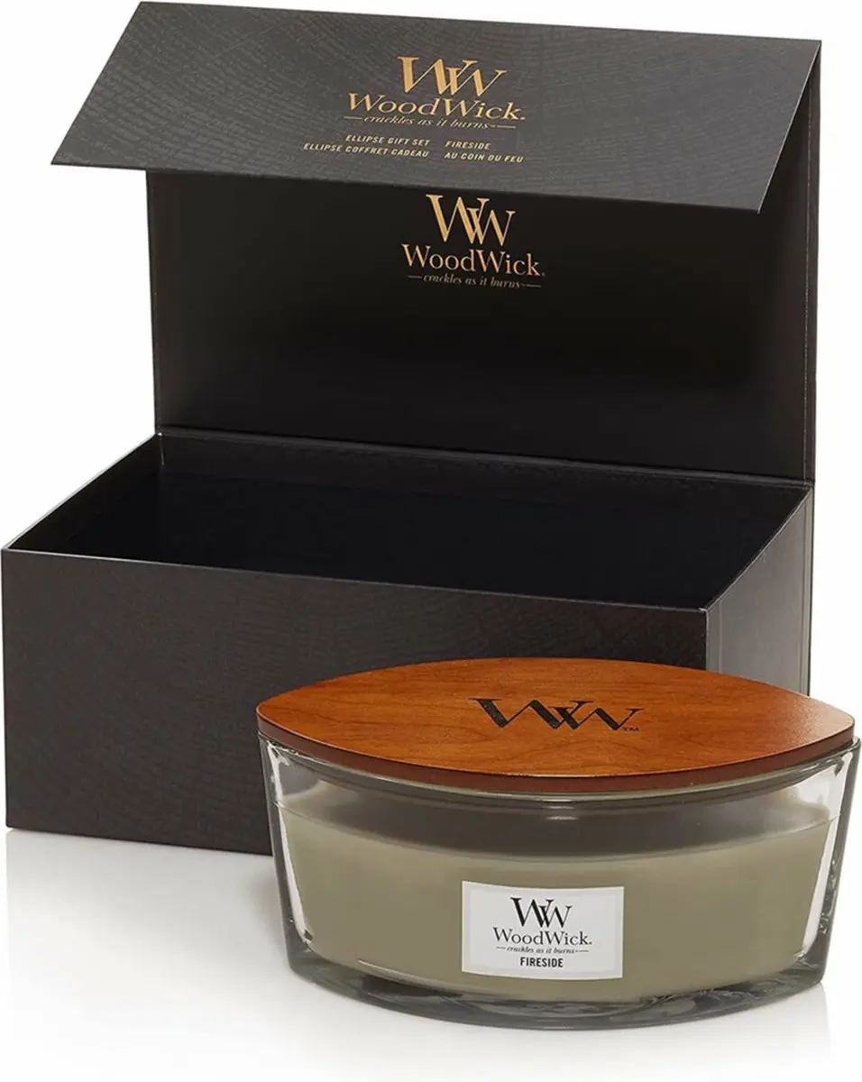 WoodWick Heartwick Fireside Geurkaars