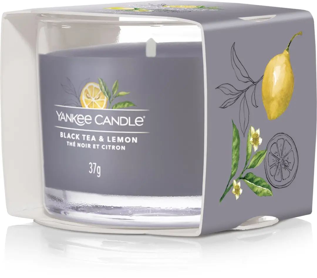 Yankee Candle Geurkaars Filled Votive Black Tea & Lemon