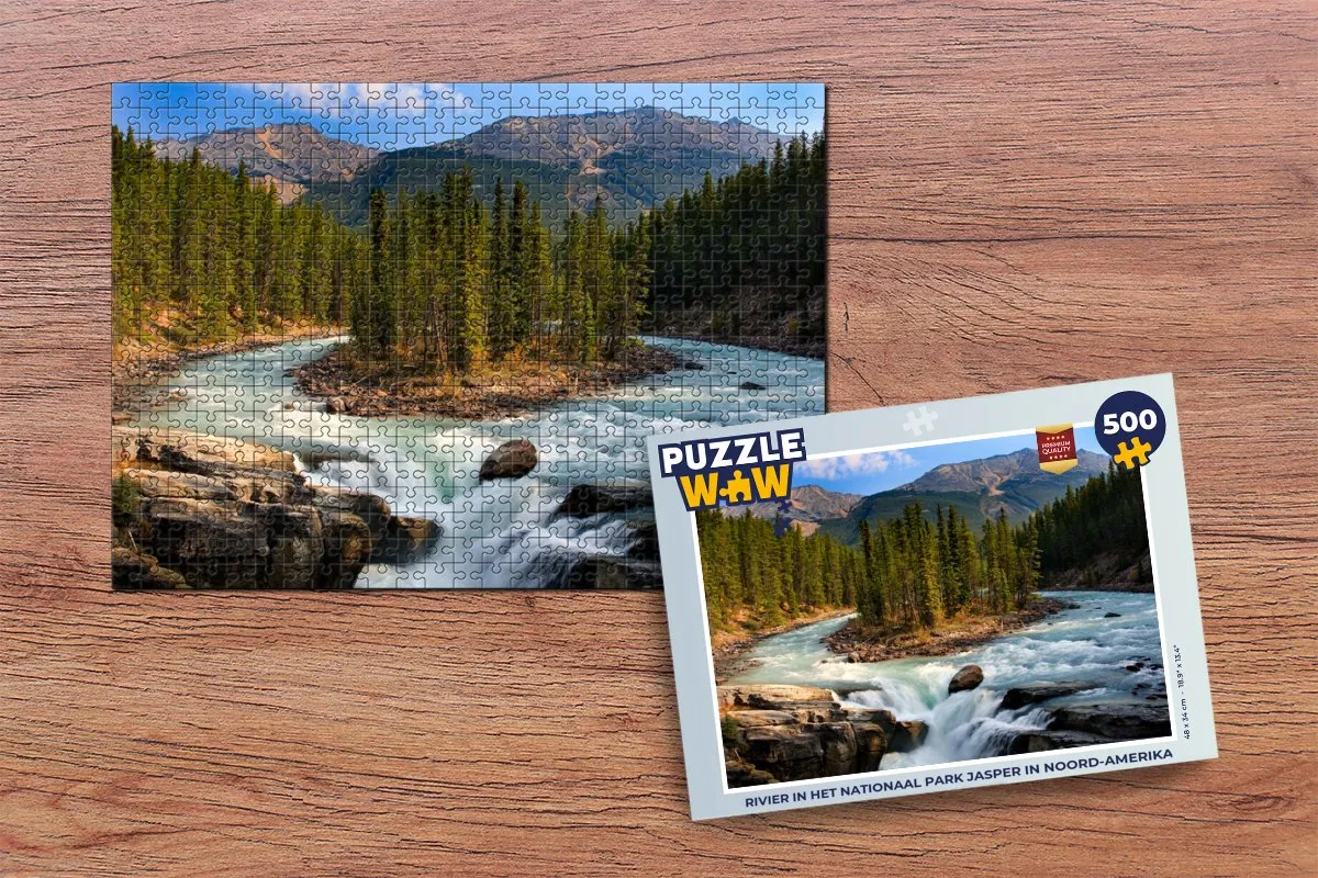 PuzzleWow Legpuzzel Jasper Nationaal Park 500 Stuks - Multicolor