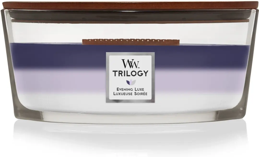 WoodWick Heartwick Ellipse Trilogy Geurkaars - 50 Branduren - Meerkleurig