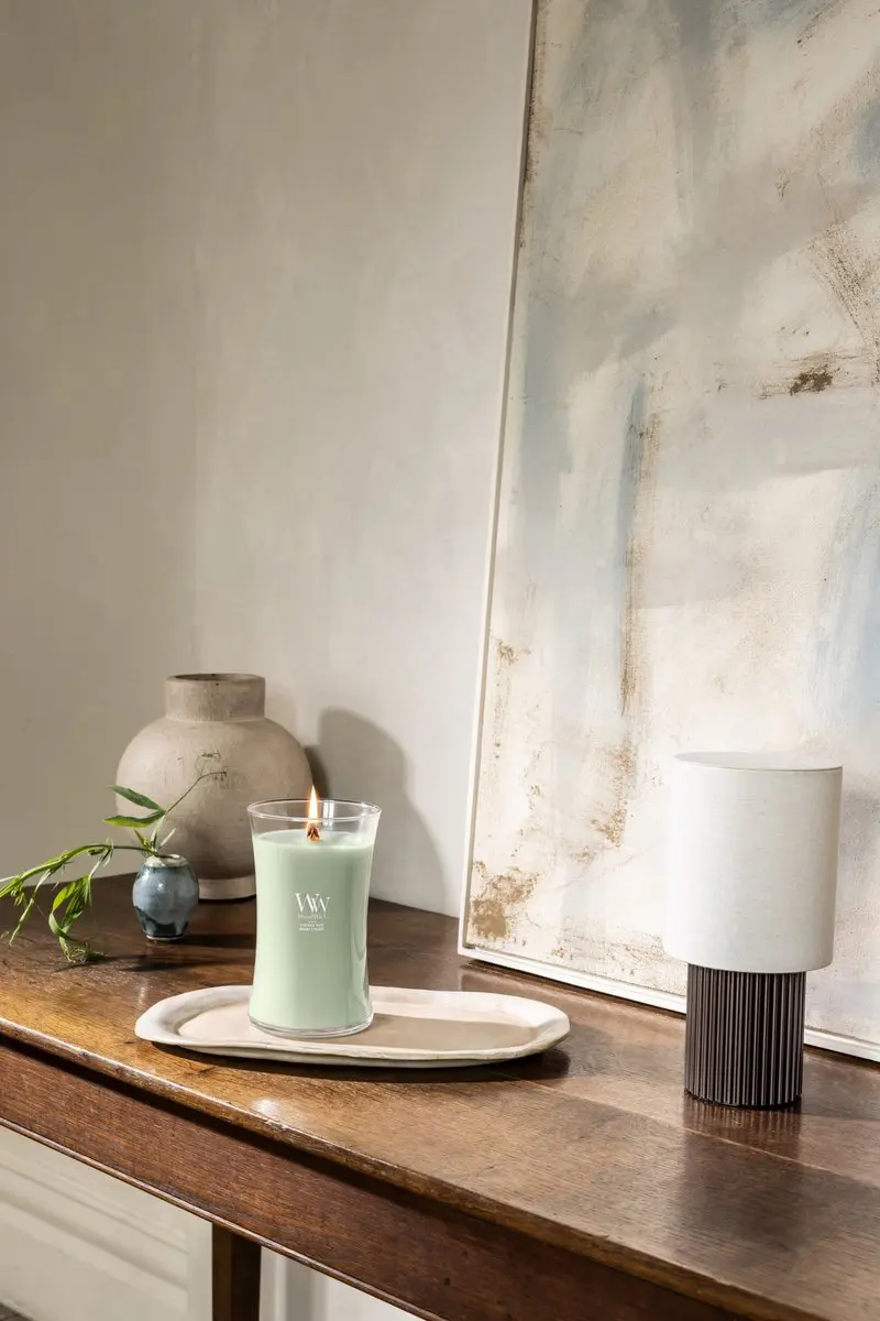 WoodWick Ethereal Haze Geurkaars 610G - Groen - afbeelding 2 van 6