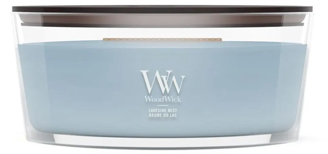 WoodWick Hearthwick Ellipse Geurkaars - Lakeside Mist - afbeelding 5 van 5